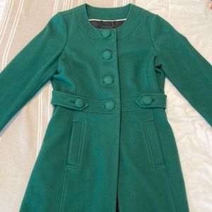 Banana Republic Emerald Green Peacoat